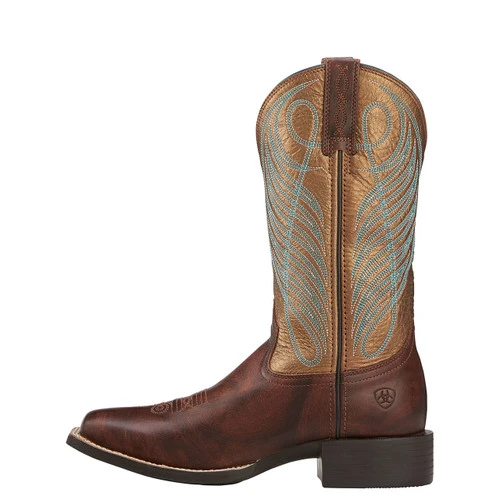 Ariat Round Up Wide Square Toe Western Boot 5 Ariat Round Up Wide Square Toe Western Boot - Image 3