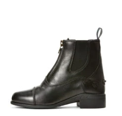 Kids Ariat Devon IV Zip Paddock Boots -Marys Tack and Feed Store 10027242 ariat kids devon IV zip black side 41540.1670693013