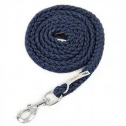 Schockemohle Catch Braided Nylon Lead Rope -Marys Tack and Feed Store 1320 00007 schockemohle catch lead navy 73606.1663268349