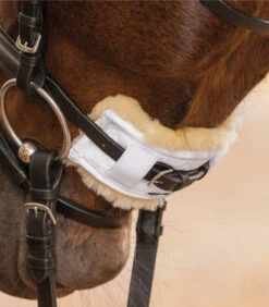 Waldhausen Sheepskin Nose & Poll Protectors -Marys Tack and Feed Store 219310 Sheepskin Protector 18cm on Horse 03313.1587753386