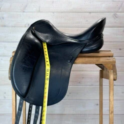 Used Schleese HK Dressage Saddle 17.5/MW 23 Used Schleese HK Dressage Saddle 17.5/MW -Marys Tack and Feed Store 327 Flap Length 29358.1684874683