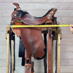 Used Ortho-Flex Western Saddle 15/M 17 Used Ortho-Flex Western Saddle 15/M -Marys Tack and Feed Store 337 Skirt Measurement 86429.1690420263