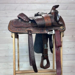 Used Circle Y Custom Western Saddle 14/M -Marys Tack and Feed Store 338 R Flap 57425.1690419863