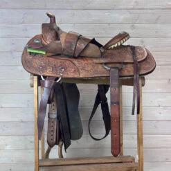 Used Star Of Texas Western Saddle 15/MW -Marys Tack and Feed Store 340 L Rigging 75237.1690419382