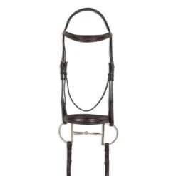 Pessoa PRO Fancy Stitched Tapered Bridle -Marys Tack and Feed Store 470462 pessoa pro fs taper bridl dk brn 33390.1669487552