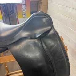 Used Sattlerei Dresch Dressage Saddle17/N -Marys Tack and Feed Store 489 Missing Button R Side 95780.1750722781