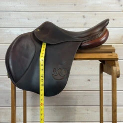 Used Bruno Delgrange Close Contact Jump Saddle 17/N -Marys Tack and Feed Store 499 Flap Length 74066.1754936386