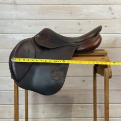 Used Bruno Delgrange Close Contact Jump Saddle 17/N -Marys Tack and Feed Store 499 Flap Width 64723.1754936386