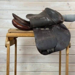 Used Bruno Delgrange Close Contact Jump Saddle 17/N -Marys Tack and Feed Store 499 R Flap 84807.1754936386