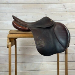 Used Bruno Delgrange Close Contact Jump Saddle 17/N -Marys Tack and Feed Store 499 R Side 49735.1754936386