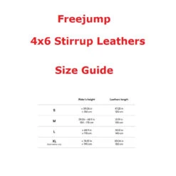 Freejump 4x6 Stirrup Leathers 28mm -Marys Tack and Feed Store 4x6 leathers size guide 94578.1734671563