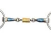 Blue Sweet Iron Roller Link Loose Ring -Marys Tack and Feed Store 6358bluesirollerlr 48967 76633.1712845951