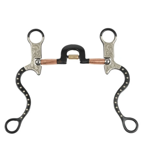 Western Show High Port Roller Snaffle 3 Western Show High Port Roller Snaffle