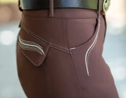 FITS Abbey Knee Patch Tread Breeches -Marys Tack and Feed Store A636Abbey kp Mahogany hip fits 29134.1659368769