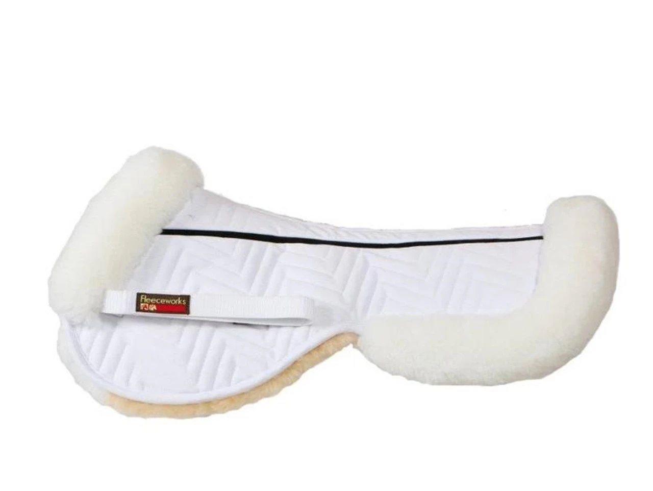 Fleeceworks FXK Rolled Edge Sheepskin Half Pad 4 Fleeceworks FXK Rolled Edge Sheepskin Half Pad - Image 2