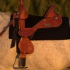 Circle Y Fischer Daisy Treeless Barrel Saddle -Marys Tack and Feed Store Fischer Treeless Left Profile 65056.1600204886