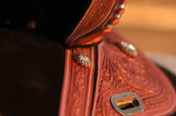 Circle Y Fischer Daisy Treeless Barrel Saddle -Marys Tack and Feed Store Fischer Treeless Tooling image 2 56808.1600204916