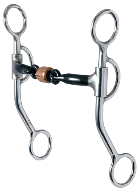 Reinsman 3-piece Sweet Iron Snaffle Bit With Copper Roller 4 Reinsman 3-piece Sweet Iron Snaffle Bit With Copper Roller - Image 2