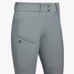 Cavalleria Toscana CT Academy Breeches Knee Grip -Marys Tack and Feed Store academy grip breech grey closeup PAD196 JE186 8980 CT 16293.1688603248