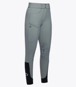 Cavalleria Toscana CT Academy Breeches Knee Grip -Marys Tack and Feed Store academy grip breech grey front PAD196 JE186 8980 CT 15993.1688603253