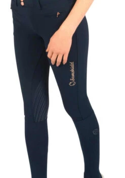 Samshield Diane Metal Dots Breeches Full Grip 10 Samshield Diane Metal Dots Breeches Full Grip -Marys Tack and Feed Store adele or diane fg rose gold navy side detail DIANE METAL DOT RG samshield 59160.1654550416