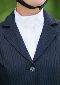 Kerrits Petite Affinity Aero Show Coat -Marys Tack and Feed Store affinity aero show coat navy front collar kerrits 79291.1690925337
