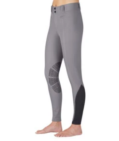 Kerrits Affinity Ice Fil Knee Patch Breeches -Marys Tack and Feed Store affinity breech platinum front kerrits 74341.1555355348