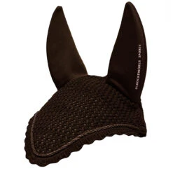 Schockemöhle Air Silent Ear Bonnet -Marys Tack and Feed Store air silent bonnet chocolate hero 1740 00045 schockemoehle 37928.1717113460