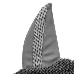 Schockemöhle Air Silent Ear Bonnet -Marys Tack and Feed Store air silent bonnet grey detail 1740 00045 schockemoehle 85715.1717113460