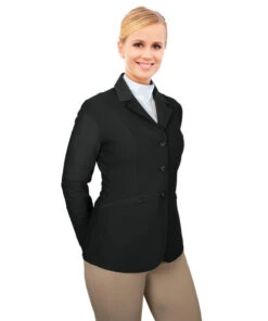 Ovation AirFlex Show Coat -Marys Tack and Feed Store airflex show coat black front 471043 ovation 55107.1624991062