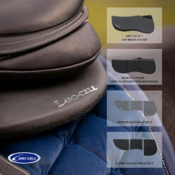 Lami-Cell All-In-One-Half Pad -Marys Tack and Feed Store all in one shim half pad black detail 904001 lami cell 29455.1754006084
