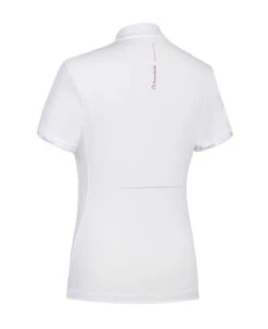 Samshield Aloise Competition Shirt Short Sleeve -Marys Tack and Feed Store aloise show shirt SS white rose gold back ALOISE samshield 33576.1654295652