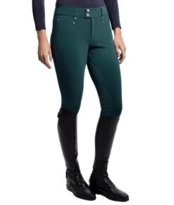 Samshield Ambre Knee Grip Breeches -Marys Tack and Feed Store ambre knee grip pine green side AMBRE KP samshield 74644.1638829994