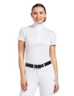 Ariat Aptos Short Sleeve Show Shirt -Marys Tack and Feed Store aptos short sleeve show shirt white front 10008992 ariat 36931.1641678414