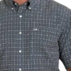 Men's Cinch ArenaFlex Navy Print Shirt -Marys Tack and Feed Store arenaflex print ss navy detail MTW1704115 cinch 30566.1680884222