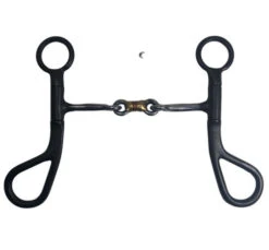 Reinsman DR Argentine 3-Piece Dogbone Bit -Marys Tack and Feed Store argentine 3 piece dogbone black front dr025 reinsman 86211.1679532031