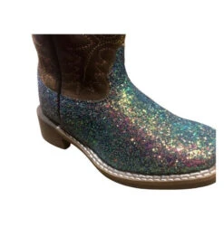 Kids Smoky Mountain Ariel Glitter Boots 7 Kids Smoky Mountain Ariel Glitter Boots -Marys Tack and Feed Store ariel glitter square toe glitter foot2 3077 smoky mtn 94488.1628888000