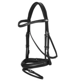 LeMieux Arika Dressage Snaffle Bridle -Marys Tack and Feed Store arika snaffle bridle black IT03740 lemieux 54315.1690316869