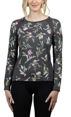 Kastel Denmark Crew Neck Shirt Long Sleeve -Marys Tack and Feed Store artichoke crew neck asphalt front LSCRA kastel 1 97510.1673037597