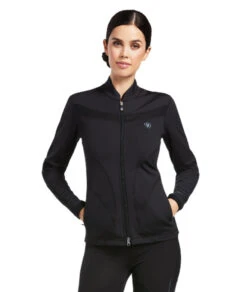Ariat Ascent Full Zip Sweatshirt -Marys Tack and Feed Store ascent zip sweatshirt black front 10039435 ariat 08872.1645568911