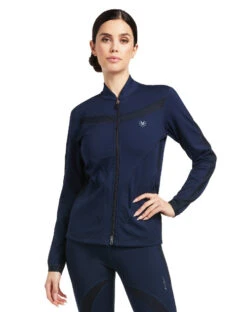 Ariat Ascent Full Zip Sweatshirt -Marys Tack and Feed Store ascent zip sweatshirt navy front 10039436 ariat 44130.1645568953