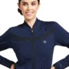 Ariat Ascent Full Zip Sweatshirt -Marys Tack and Feed Store ascent zip sweatshirt navy front detail 10039436 ariat 30714.1645568965