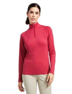 Ariat Auburn Quarter Zip Baselayer 17 Ariat Auburn Quarter Zip Baselayer -Marys Tack and Feed Store auburn 1 4 zip baselayer red bud front 10039495 ariat 18560.1662078733