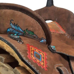 Alamo Saddlery Aztec Arrow Barrel Saddle -Marys Tack and Feed Store aztec arrow barrel detail AZTEC ARROW alamo 39858.1650658497