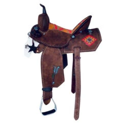 Alamo Saddlery Aztec Arrow Barrel Saddle -Marys Tack and Feed Store aztec barrel saddle AZTEC ARROW alamo 54786.1650658475