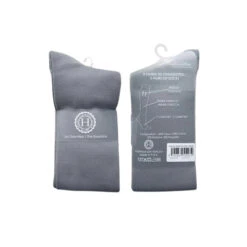 Harcour Badminton Rider Socks -Marys Tack and Feed Store badminton rider socks grey front back harcour 86582.1738720613