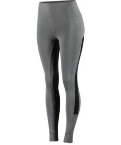 Horze Betty Full Seat Tights With Mesh Inserts -Marys Tack and Feed Store betty tights FS grey front CP3616 horze 93997.1629486906