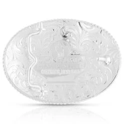 Montana Silversmiths Small 2-Tone Engraved Buckle