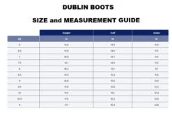 Dublin Admiral Boots -Marys Tack and Feed Store boot size guide dublin 85012.1666221306
