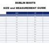 Dublin Erne Boots -Marys Tack and Feed Store boot size guide dublin 91076.1670988404